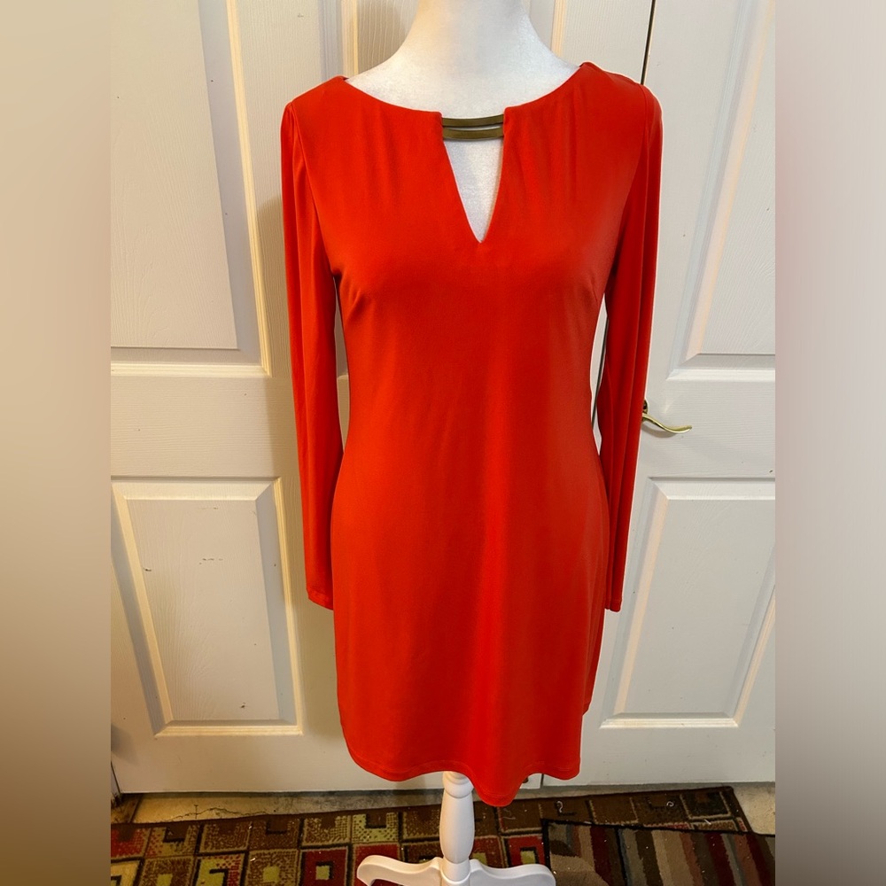 Vince Camuto orange dress, size 2
